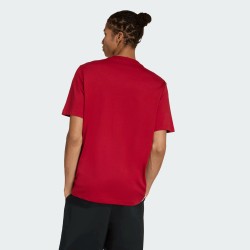 CAMISETA ADIDAS ROJA ESSENTIALS THREE STRIPES SINGLE JERSEY TEE KD4865