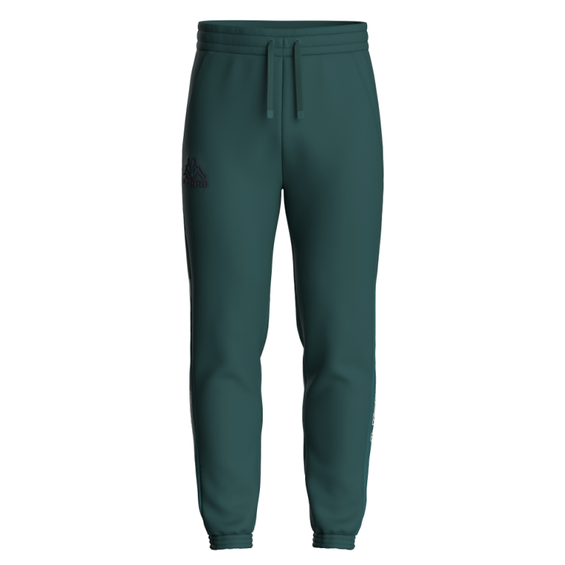 PANTALON LARGO KAPPA LOGO TAPE GIGACI 311P5CW-WQJ VERDE HOMBRE ALGODON