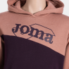 SUDADERA JOMA PARK LIGHT BROWN BURGUNDY 500799.832 GRANATE CAPUCHA