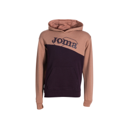 SUDADERA JOMA PARK LIGHT BROWN BURGUNDY 500799.832 GRANATE CAPUCHA