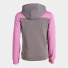 SUDADADERA JOMA PARK 500801.181 GRIS-ROSA JUNIOR CAPUCHA