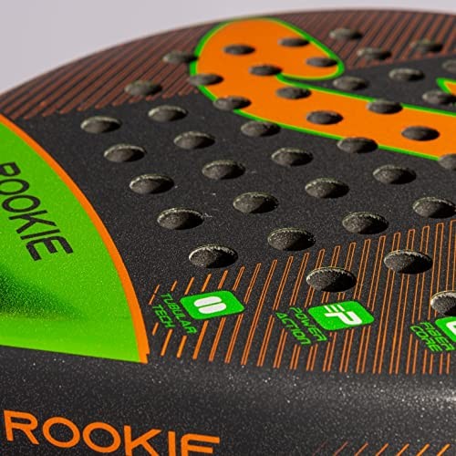 JOMA-PALA DE PÁDEL ROOKIE NEGRO NARANJA