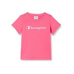CAMISETA CHAMPION PS083 ROSA NIÑA MANGA CORTA ALGODON