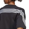 CAMISETA ADIDAS-W FI 3S TEE-HT4695 NEGRA MUJER MANGA CORTA