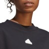 CAMISETA ADIDAS-W FI 3S TEE-HT4695 NEGRA MUJER MANGA CORTA