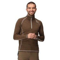 SUDADERA FORRO POLAR  REGATTA-Yonder-RMT172 4G9-MARRON HOMBRE TREKKING