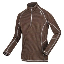 SUDADERA FORRO POLAR  REGATTA-Yonder-RMT172 4G9-MARRON HOMBRE TREKKING