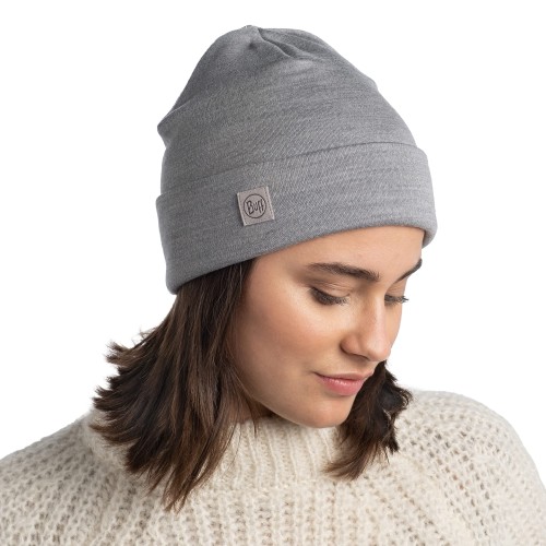 BUFF-Merino Heavyweight Beanie-SOLID LIGHT GREY