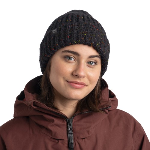 BUFF-Knitted & Fleece Band Hat-KIM BLACK