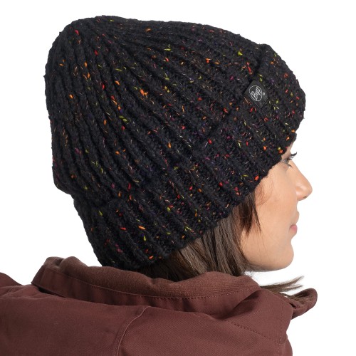 BUFF-Knitted & Fleece Band Hat-KIM BLACK