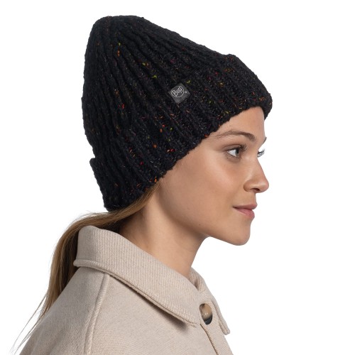 BUFF-Knitted & Fleece Band Hat-KIM BLACK