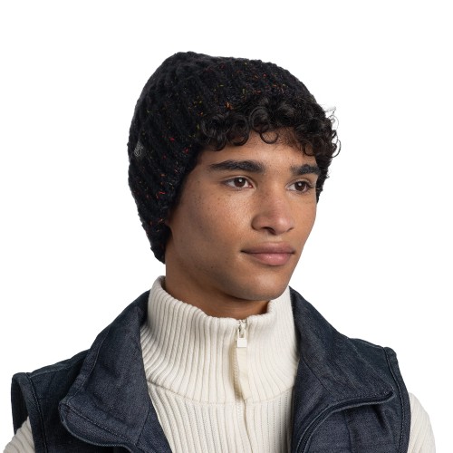 BUFF-Knitted & Fleece Band Hat-KIM BLACK