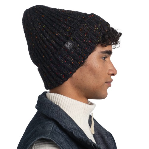 BUFF-Knitted & Fleece Band Hat-KIM BLACK