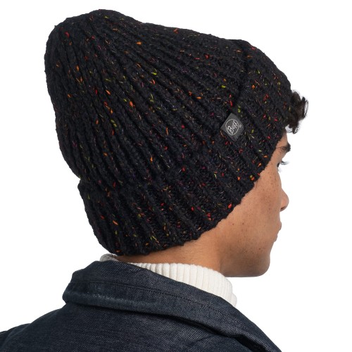 BUFF-Knitted & Fleece Band Hat-KIM BLACK