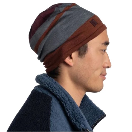 BUFF-Merino Move Beanie-MAHOGANY