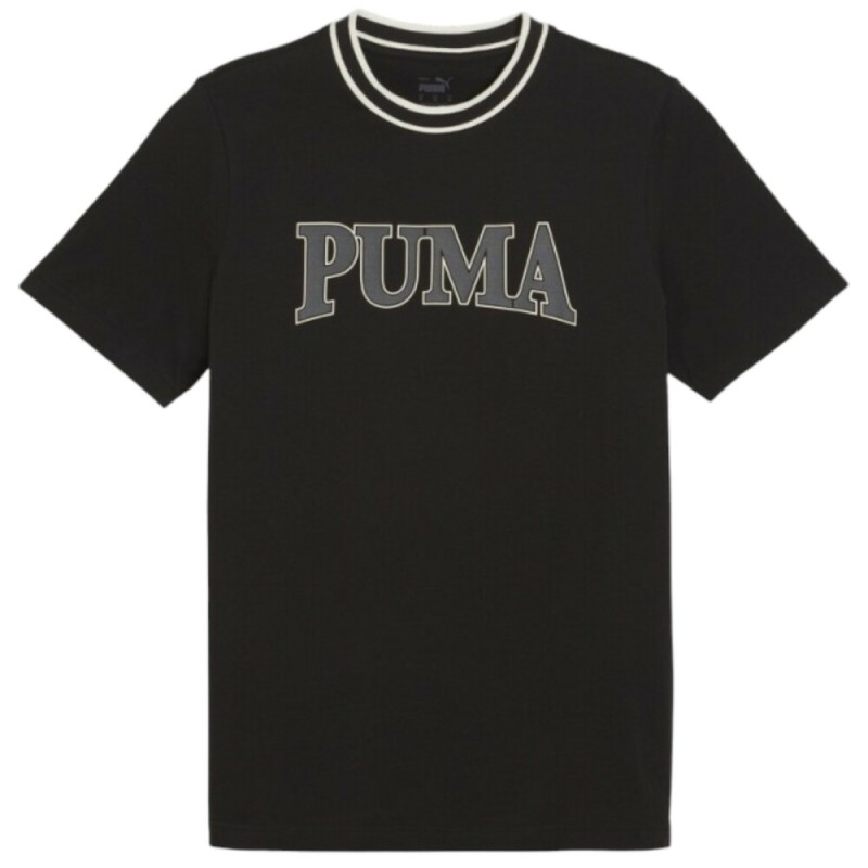 CAMISETA PUMA SQUAD 678967-01 NEGRA HOMBRE MANGA CORTA