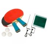 SOFTEE URANUS DOS RAQUETAS DE TENIS DE MESA CON 3 PELOTAS Y CON SOPORTE Y RED