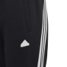 PANTALON LARGO ADIDAS-Future Icons Ankle-Length U FI 3S PT-HR6313 NEGRO JUNIOR TRES BANDAS