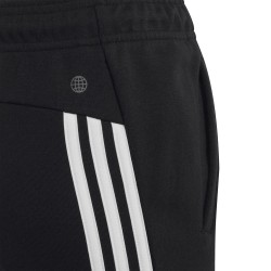 PANTALON LARGO ADIDAS-Future Icons Ankle-Length U FI 3S PT-HR6313 NEGRO JUNIOR TRES BANDAS