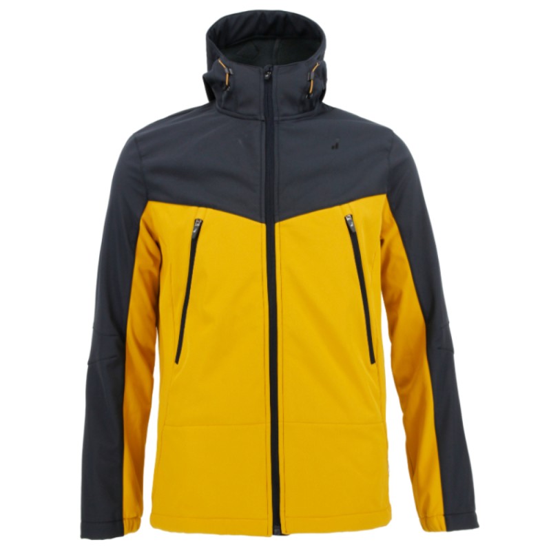 SORF-SHELL JOLUVI  KAILASH 237814-069031 MOSTAZA / ANTRACITA HOMBRE TREKKING