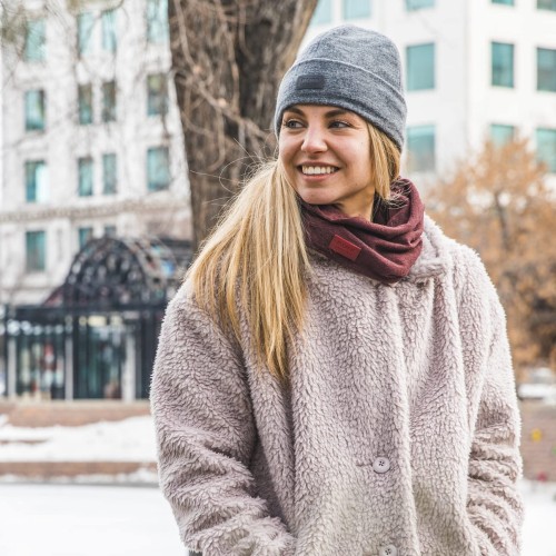 Merino Wool Fleece Hat-Graphite