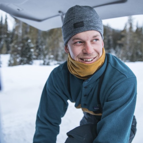 Merino Wool Fleece Hat-Graphite