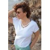 Camiseta cruceta blanca SLX blanca mujer