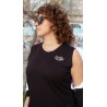 Camiseta negra sin mangas SLX negra mujer