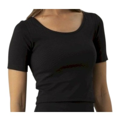 Camiseta negra Ditchill croppeed  top squash negra mujer