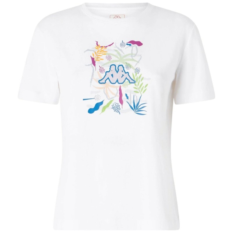 Camiseta Blanca KAPPA GAMINO GRAPHIK WHITE MUJER