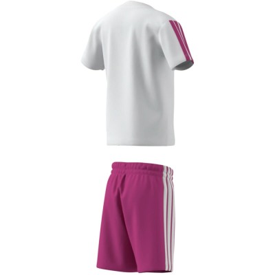 Conjunto Blanco ADIDAS LK 3S T-SET 160 WHITE/SELUFU NIÑA