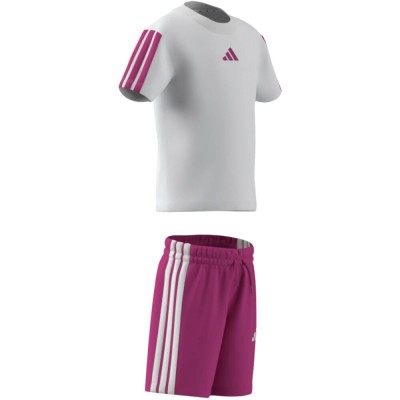 Conjunto Blanco ADIDAS LK 3S T-SET 160 WHITE/SELUFU NIÑA