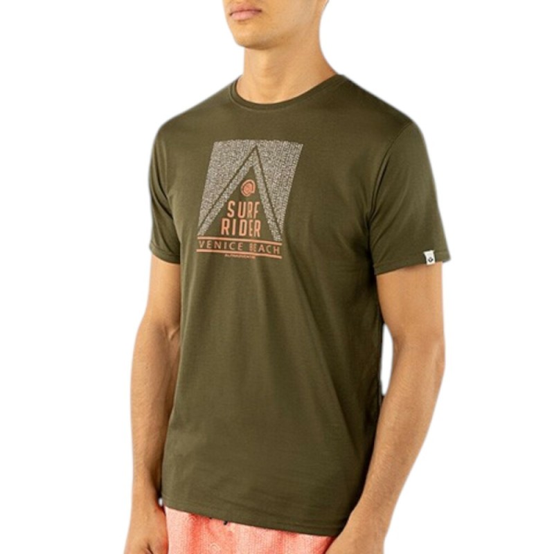 CAMISETA ALPHAVENTURE A25110314-36 VERDE HOMBRE MANGA CORTA