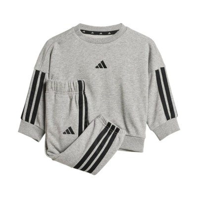 Chandal Adidas-I 3S FT JOG 240-JD8163 GRIS-KIDS/BEBÉ