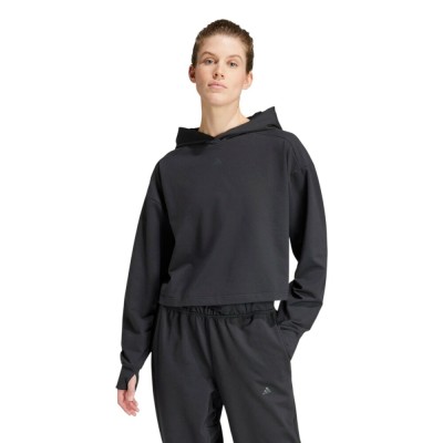 Sudadera negra Adidas-POWER HOODIE-IV9219 NEGRO-MUJER