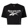 Camiseta Manga Corta Negro REEBOK IDENTITY BIG LOGO CROP TEE BLACK MUJER