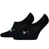 Calcetienes invisible negro Puma negro 2 pares