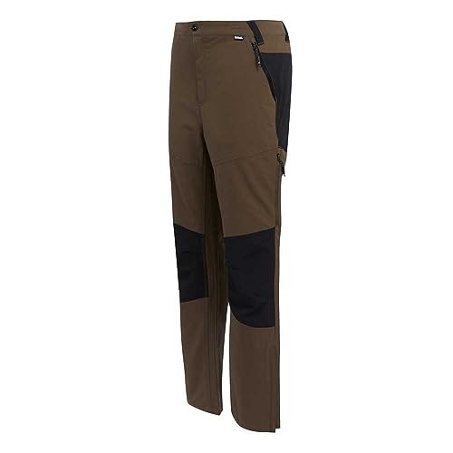 Pantalon largo REGATTA-Questra V-RMJ290R R78-MARRON-NEGRO