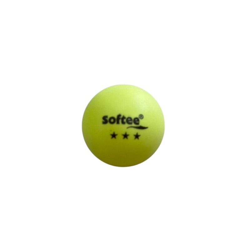 Pelota tenis de mesa amarillo fluor