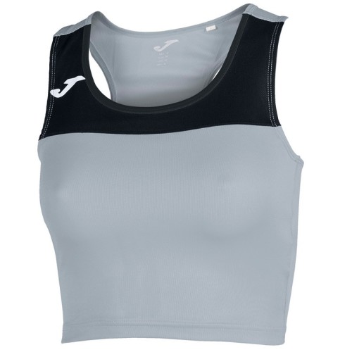 JOMA-CAMISETA MUJER RACE MELANGE-NEGRO S