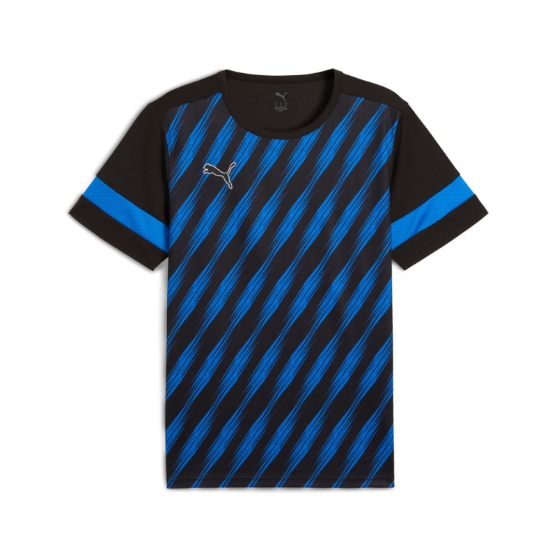 Camiseta negra-azul Puma negra JR