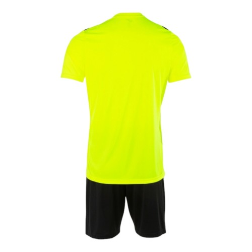 Conjunto Camiseta y Pantalon JOMA-SET PHOENIX II AMARILLO FLÚOR NEGRO-103124-061