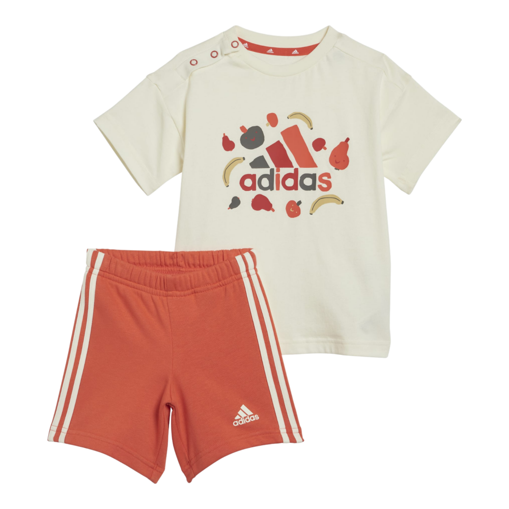 ADIDASI FRUIT T SET IVORY/BRIRED