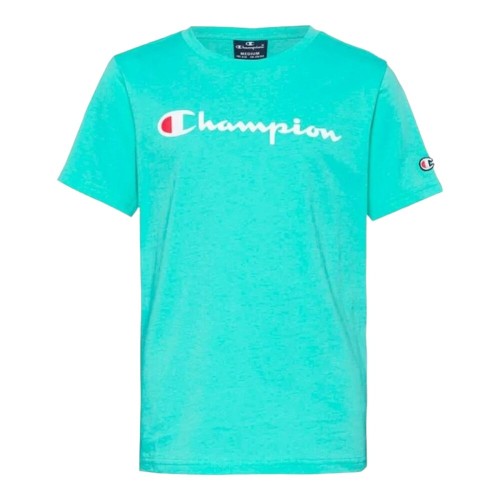Camiseta CHAMPION Crewneck T-Shirt-306832-BS049-VERDE AGUA-NIÑO