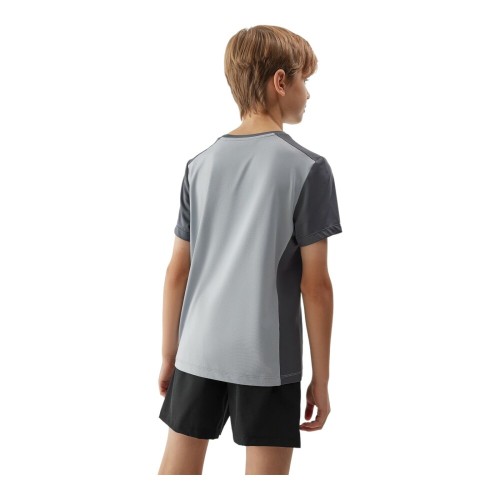 Camiseta sin mangas 4F TSHIRT FNK M693-NIÑO-27S-GRIS PLATA