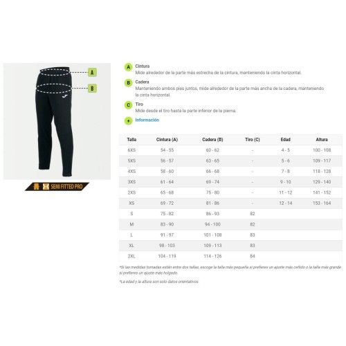 PANTALON JOMA M NILO BLACK 100165.100