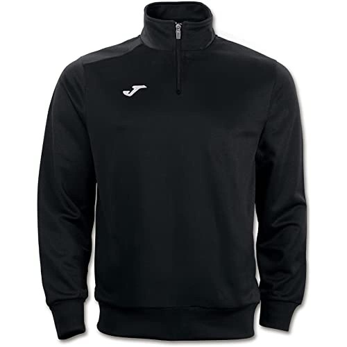 SUDADERA JOMA FARAON 1/2 ZIP NEGRO