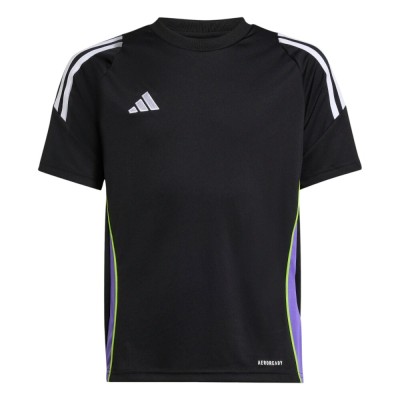 Camiseta negra-violeta Adidas negra-violeta JR