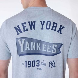 Camiseta gris New Era MLB new york yankees gris hombre