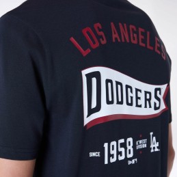 Camiseta negra New Era MLB losdod gris dodgers